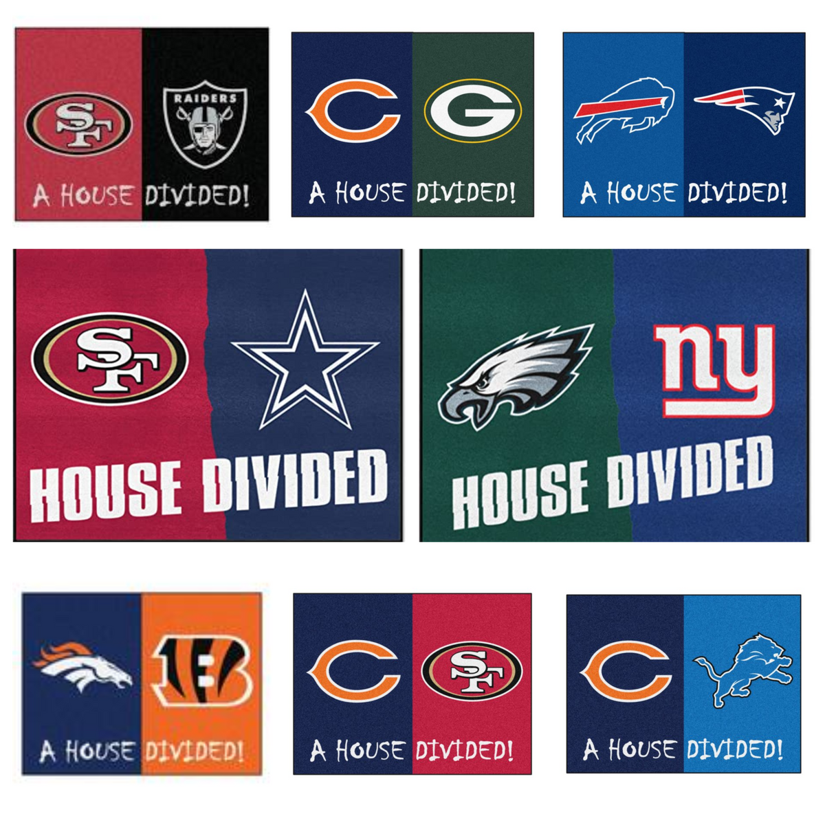 NFL House Divided Mat - Steelers / Bengals