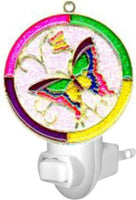 Butterfly in round (clear) / Standard - White: