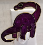 Brontosaurus - Purple / Standard - White: