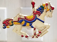 CAROUSEL HORSE - WHITE / Standard - White: