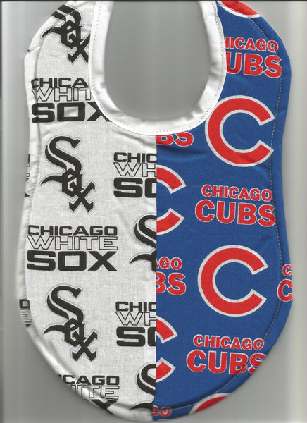 Chicago Cubs and White Sox House Divided Baby Bodysuit