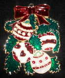 Holly/Ornaments Suncatcher: