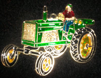 Green Tractor Suncatcher:
